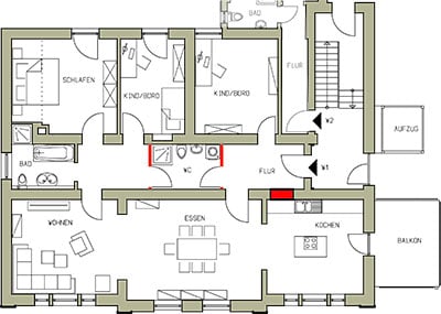 Braumeisterhaus - EG Großwohnung Grundriss